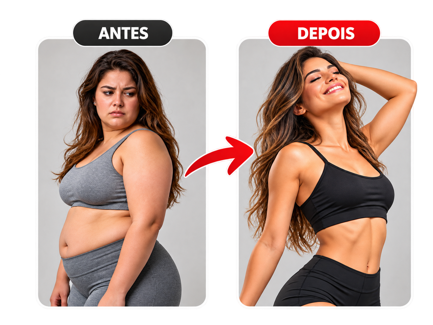 Imagem ilustrativa de transformação corporal