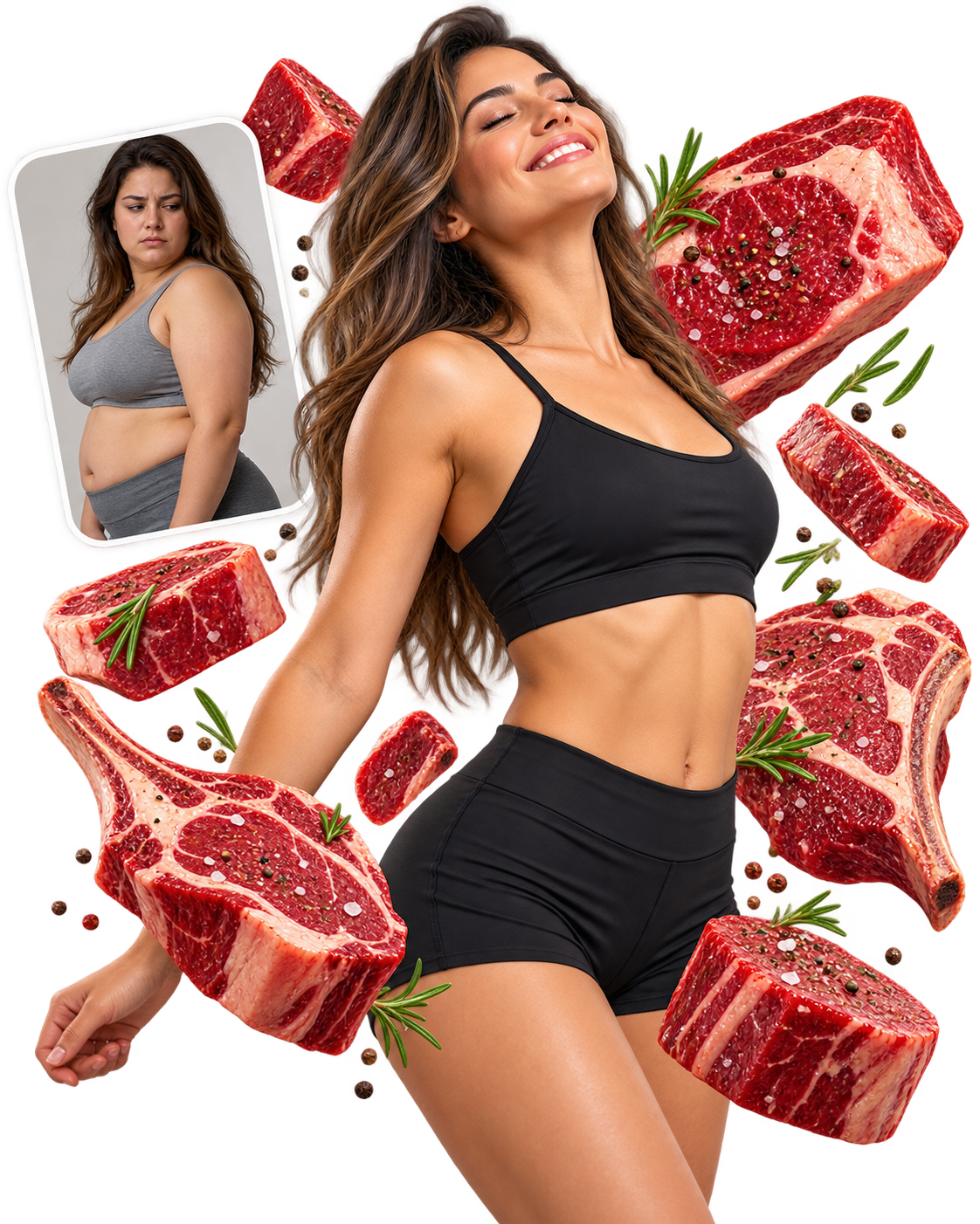 Imagem ilustrativa de transformação e alimentação carnívora