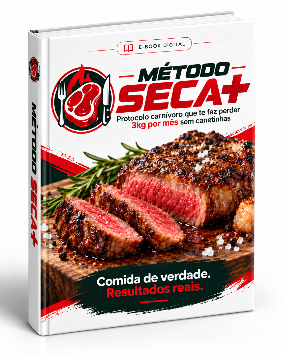 Capa do ebook Método Seca+ sobre dieta carnívora e alimentação carnívora